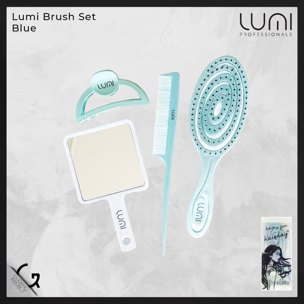 Jual Lumi Brush Set 100 Original Sisir rambut set Shopee Indonesia