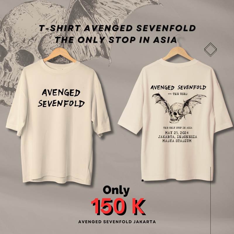 Jual Tshirt Avenged Sevenfold Tour 2024 THE ONLY STOP IN ASIA Shopee