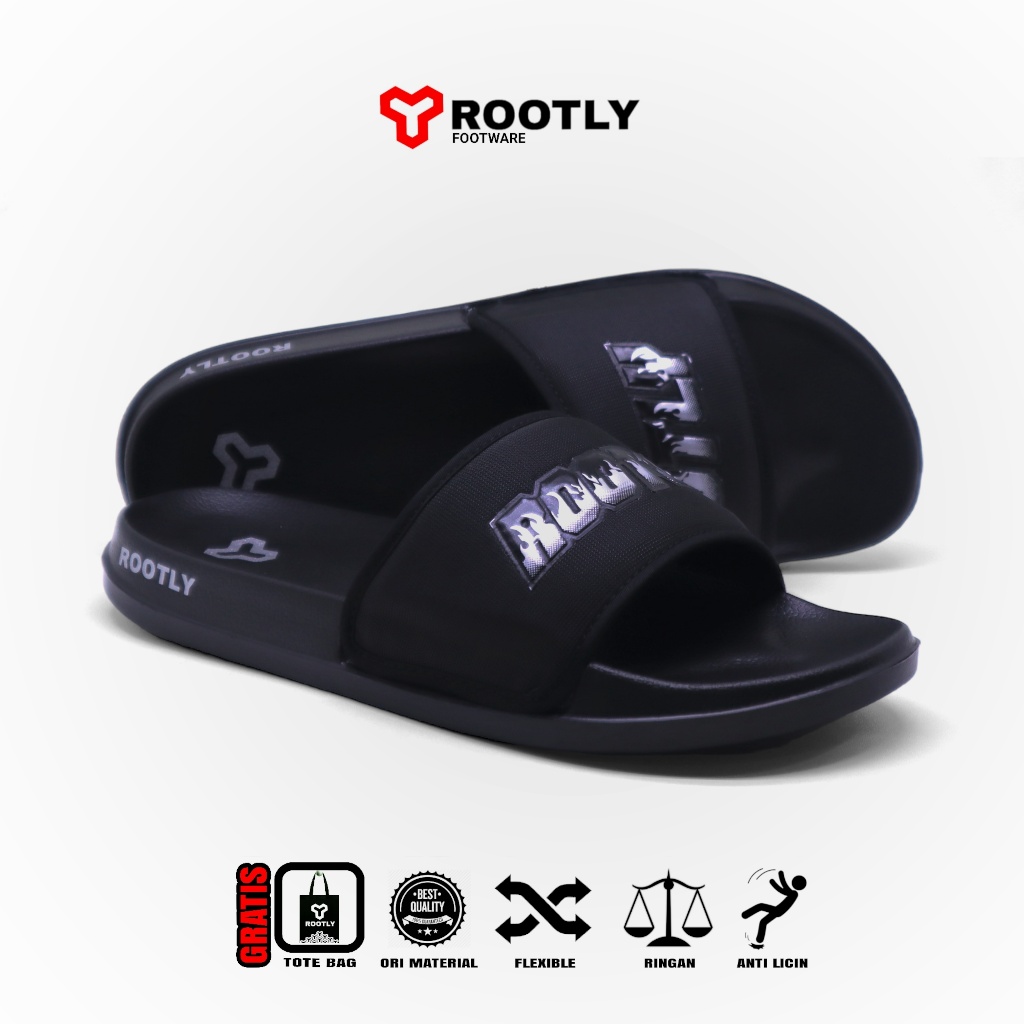 Jual Rootly - Sandal Selop Simple Flazz Api Silver | Shopee Indonesia