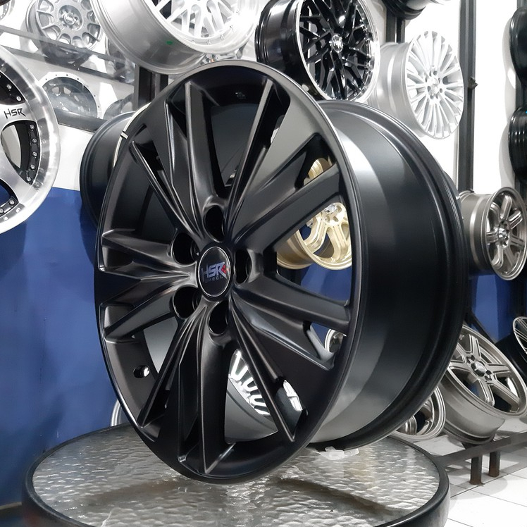 Jual Velg Mobil Innova Venturer R17 HSR Simba Racing Black | Shopee ...