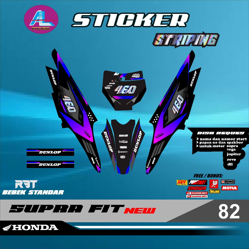 Jual Sticker RBT/GTX SUPRA FIT NEW MOTOR RBT BEBEK MODIF TERBARU ...
