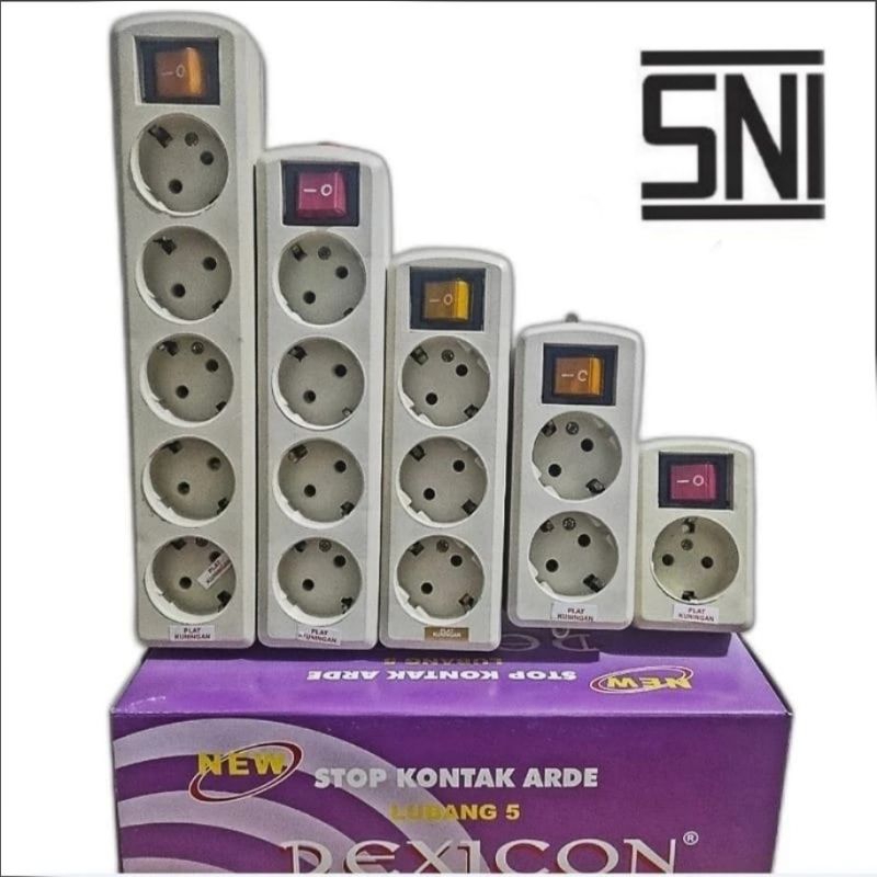 Jual STOP KONTAK ARDE ON OFF DEXICON TANPA KABEL (SNI) | Shopee Indonesia