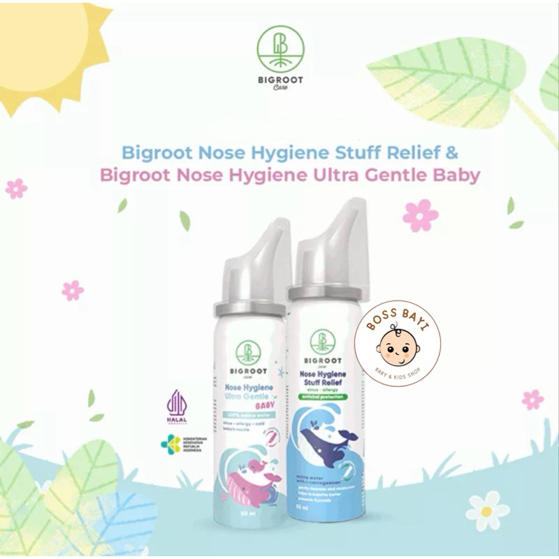 Jual BIGROOT Nasal Spray / Nose Hygiene Ultra Gentle Baby 50ml