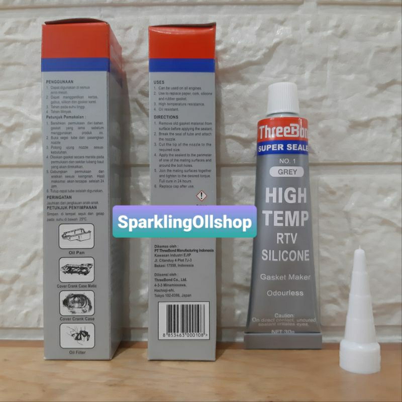 Jual ThreeBond RTV No. 1 Grey Abu Abu 30gram ORIGINAL | Shopee Indonesia
