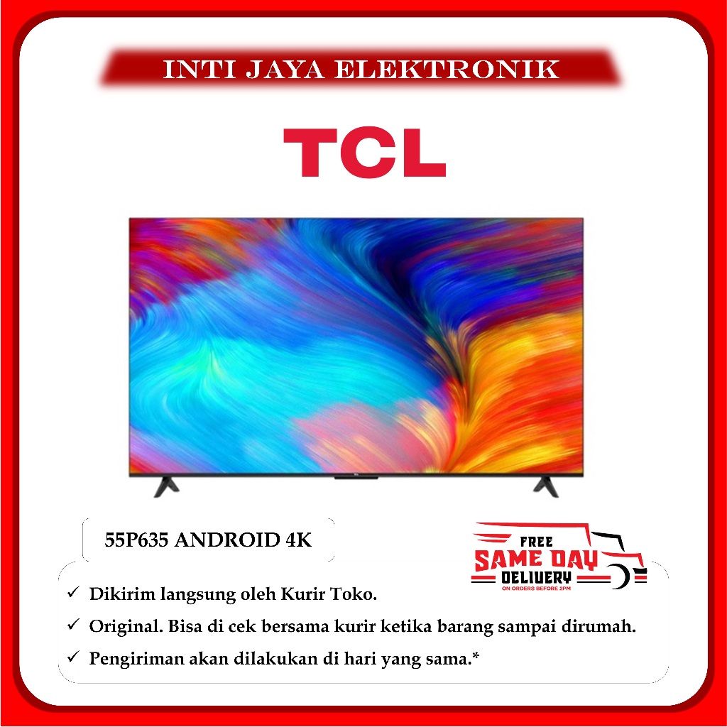 Jual TV TCL 55 INCH UHD 4K ANDROID 11 GOOGLE TV TCL 55INCH DIGITAL TV ...