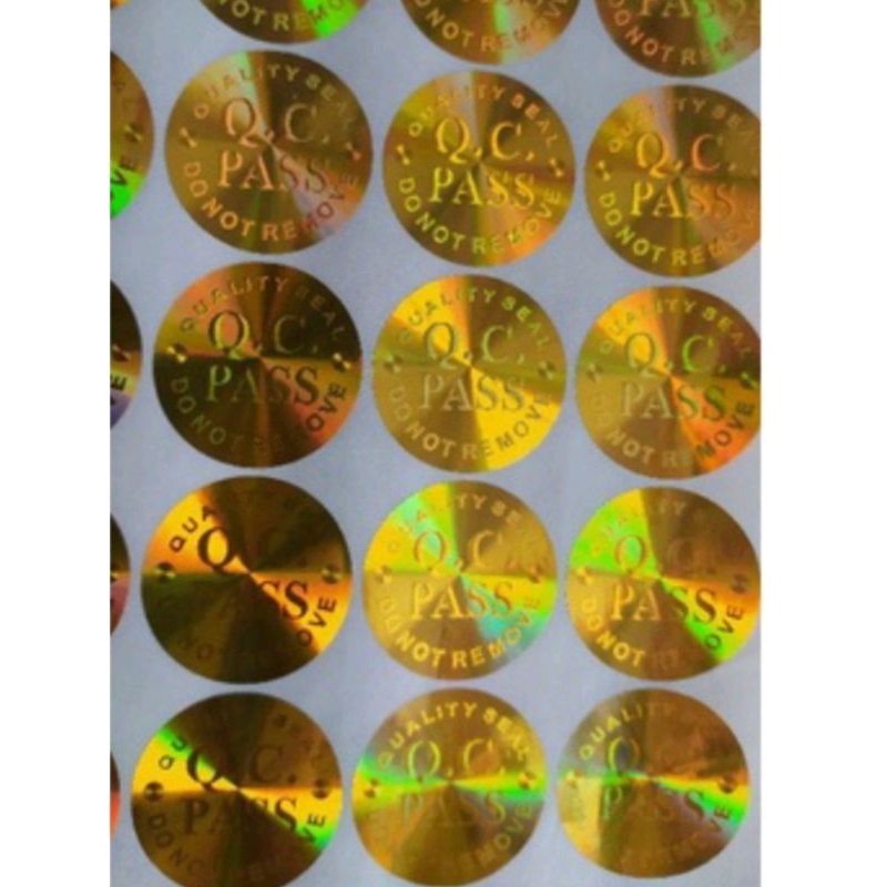 Jual stiker hologram QC pass | Shopee Indonesia