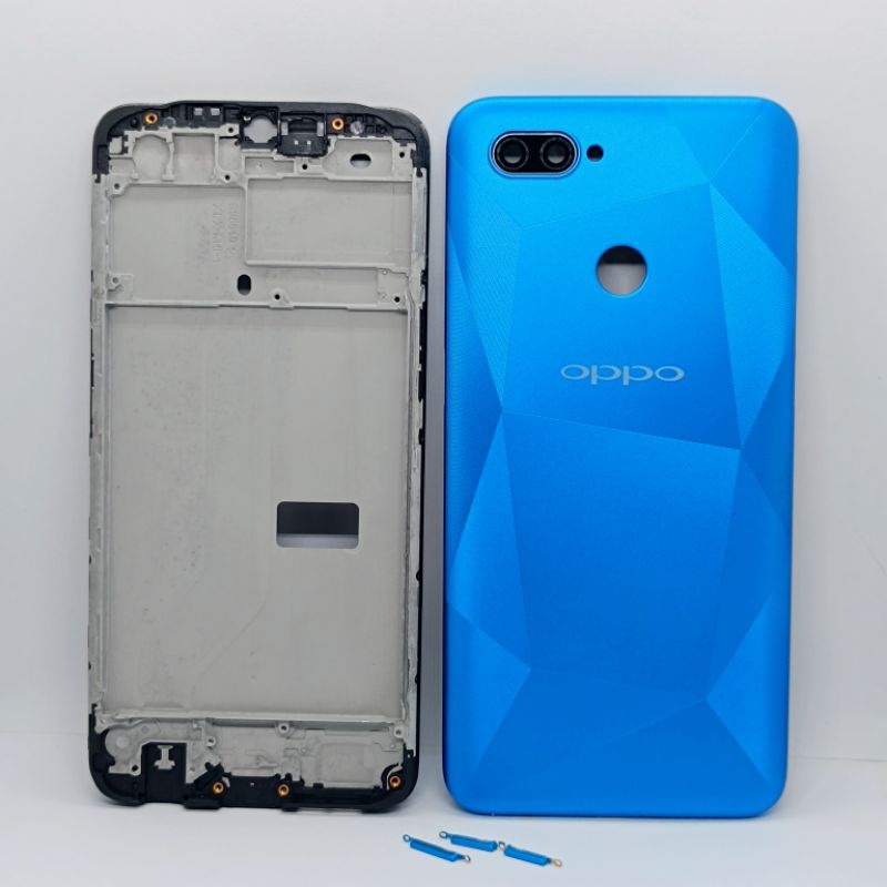 Jual Casing OPP A12 Fullset Backdoor + Frame Tulang Tengah | Shopee ...