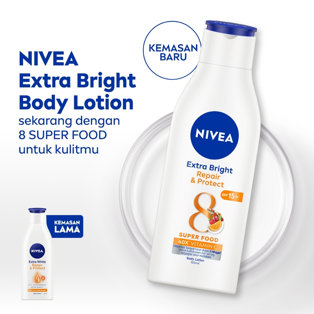 Jual Nivea Extra White Repair And Protect Body Lotion 380ml 190ml