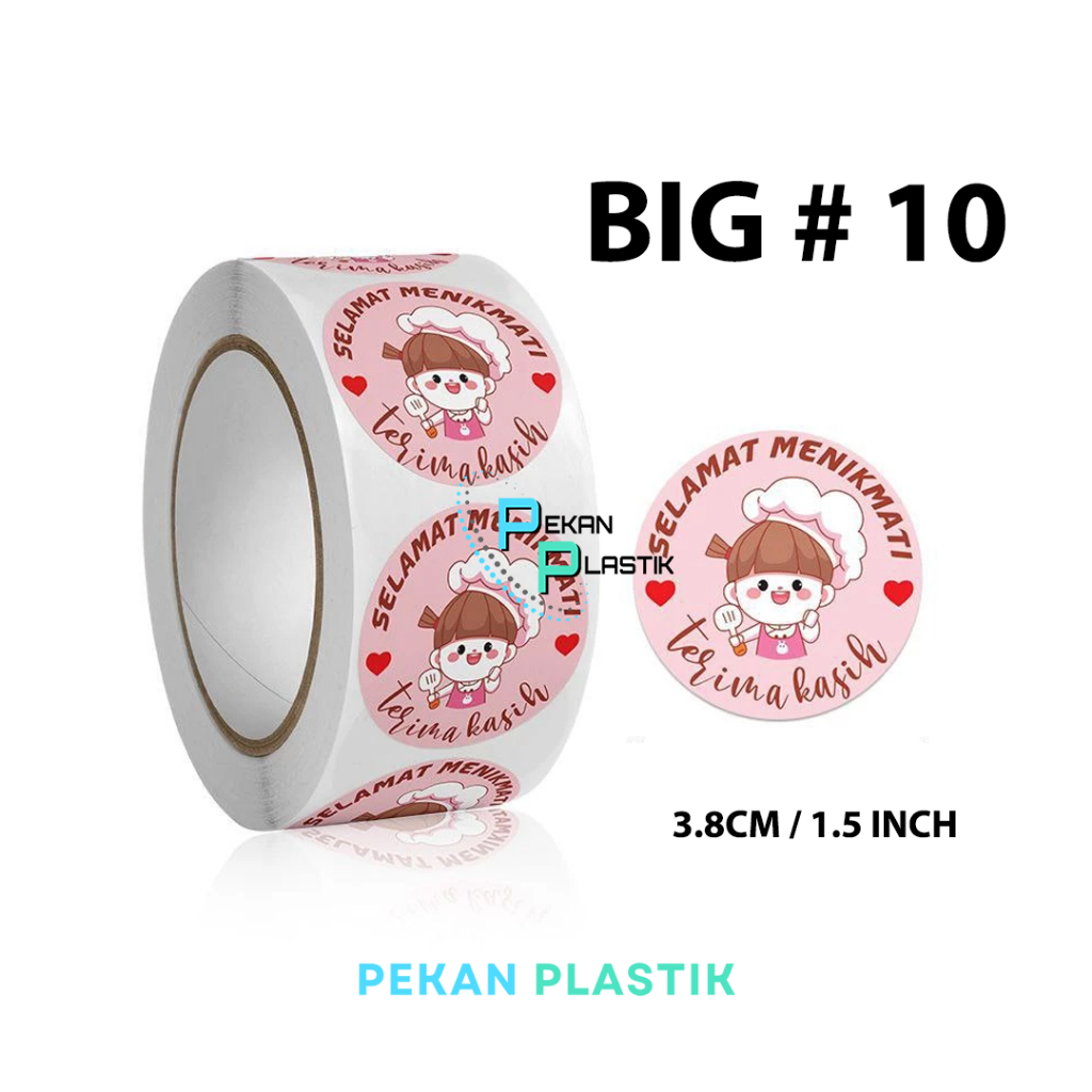 Jual STICKER ROLL 500 PCS THANK YOU BESAR / 3.8cm | Shopee Indonesia
