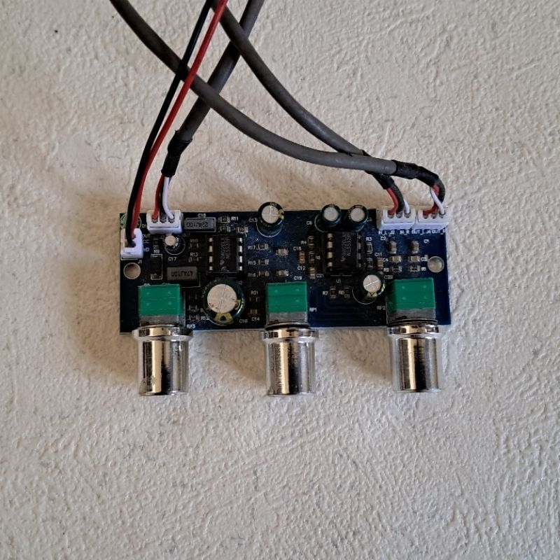 Jual TONE CONTROL LOW PASS FILTER 2.1 CHANNEL STEREO NE5532 PRE