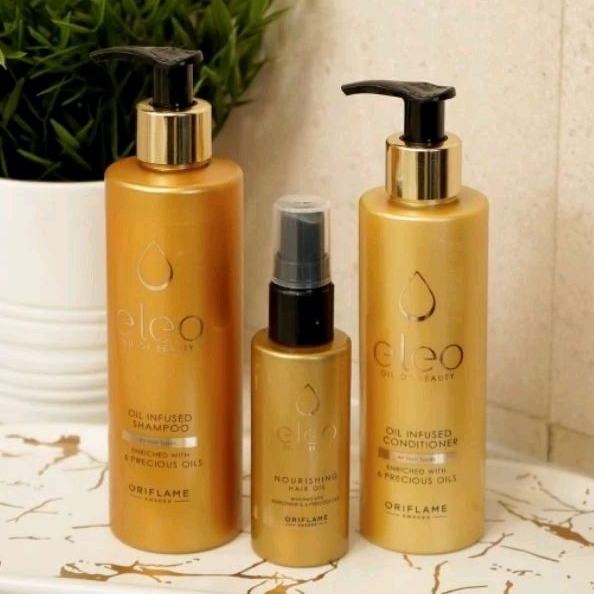 Jual Eleo Nourishing Hair Oil/Eleo Oil Infused Shampoo/Conditioner ...