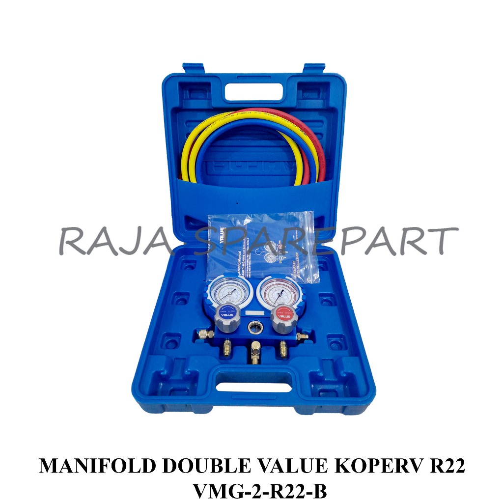 Jual MDVK22 MANIFOLD DOBEL + SELANG/MANIFOLD DOUBLE VALUE KOPERV R22 ...