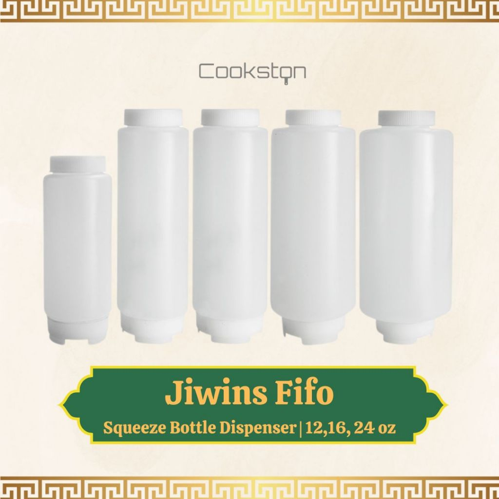 Jual COOKSTON Jiwins Fifo Squeeze Bottle Dispenser - Botol Squeeze Saos ...