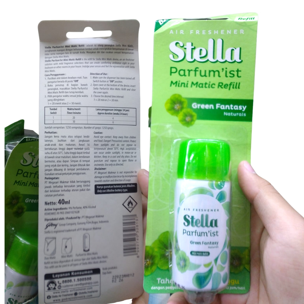 Jual Stella Mini Matic Parfum'ist Refill Air Freshner | Shopee Indonesia