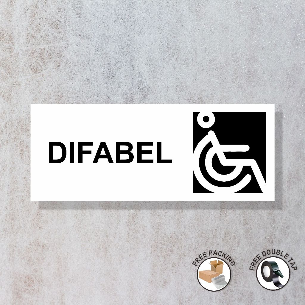 Jual AKRILIK PENANDA DIFABEL | Acrylic Difable | Shopee Indonesia