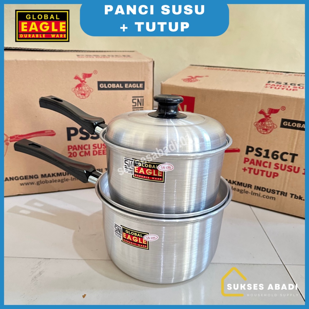 Jual Art L64n Panci Susu Mie Tutup Aluminium 16 18 Cm Global Eagle