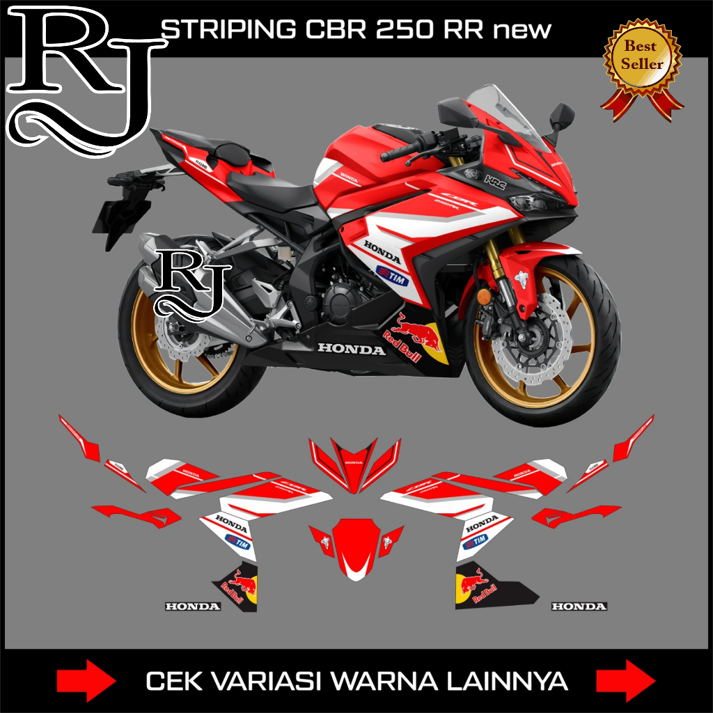 Jual stiker striping cbr 250 rr new / sticker decal honda cbr250rr baru ...