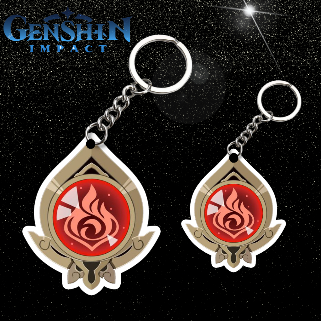 Jual Gantungan Kunci akrilik Vision Genshin Impact Sumeru Glow In The ...