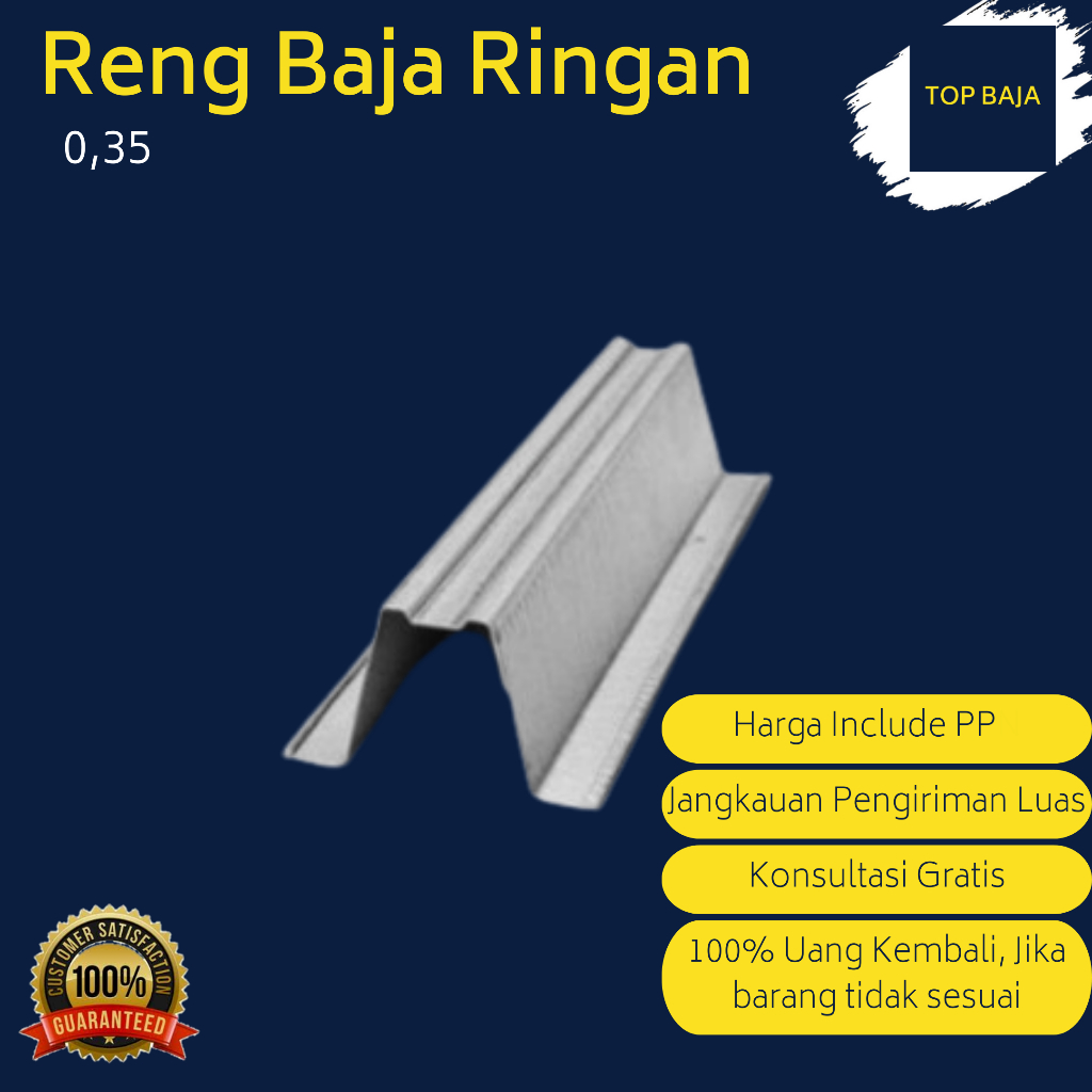 Jual Reng Atap Rangka Baja Ringan panjang 6 m Prima Inti R 28 Ketebalan ...