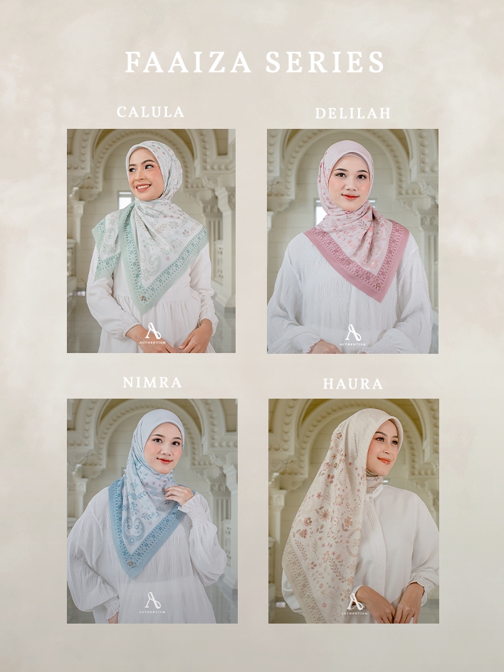 Jual AUTHENTISM ID | Faaiza Series - Kerudung Segi Empat Motif Dastan ...
