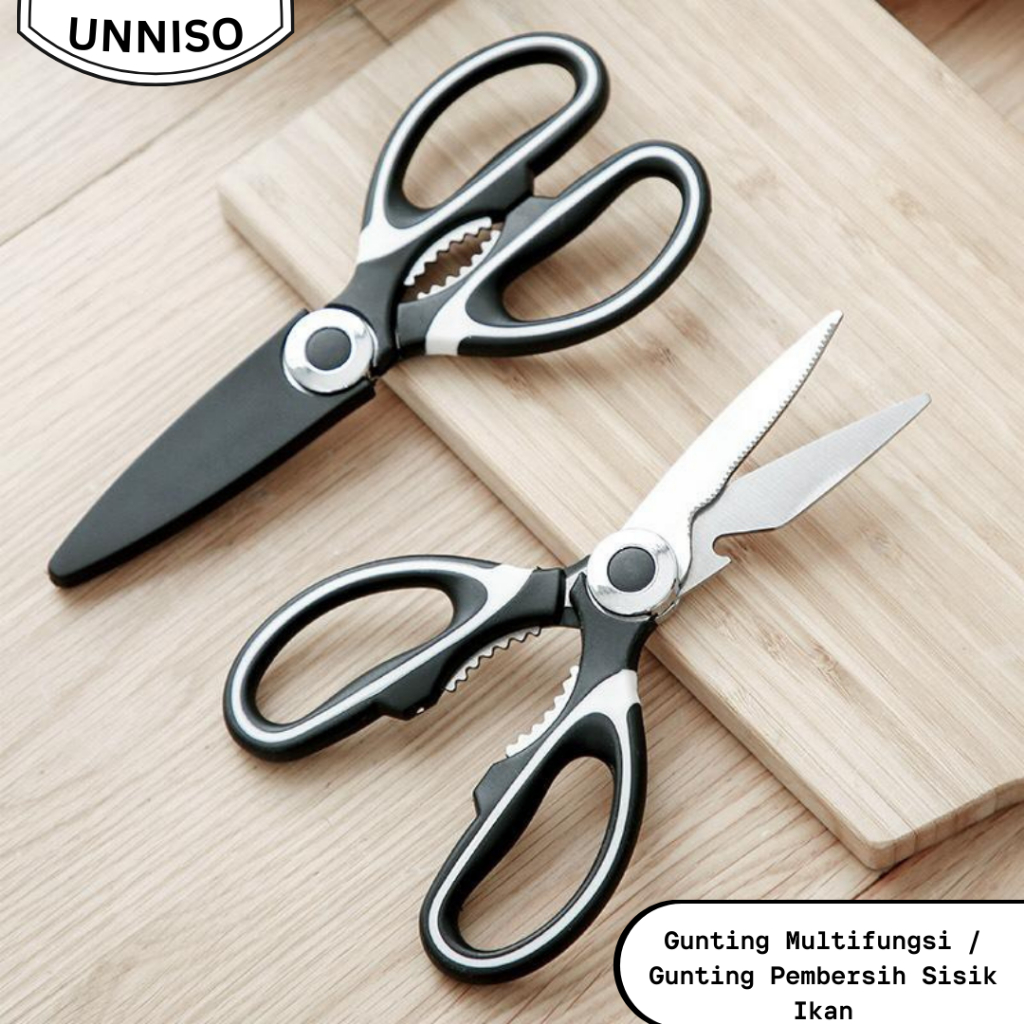 Jual UNNISO - Gunting Multifungsi / Gunting Pembersih Sisik Ikan ...