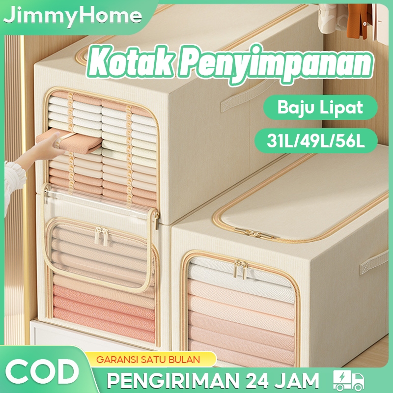 Jual Storage Box Lipat Kotak Penyimpanan Organizer Box Baju Container ...