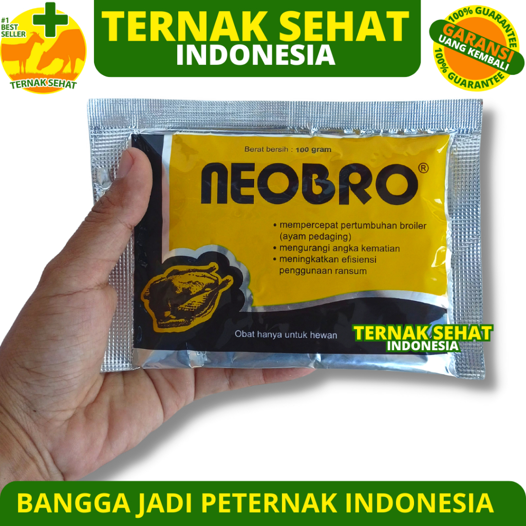 Jual NEOBRO 100 GRAM - Vitamin Penambah Berat Penggemuk Ayam Broiler ...