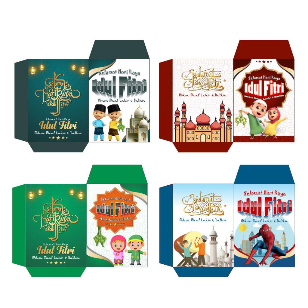 Jual Amplop costum foto & text untuk Amplop lebaran/Amplop idul adha