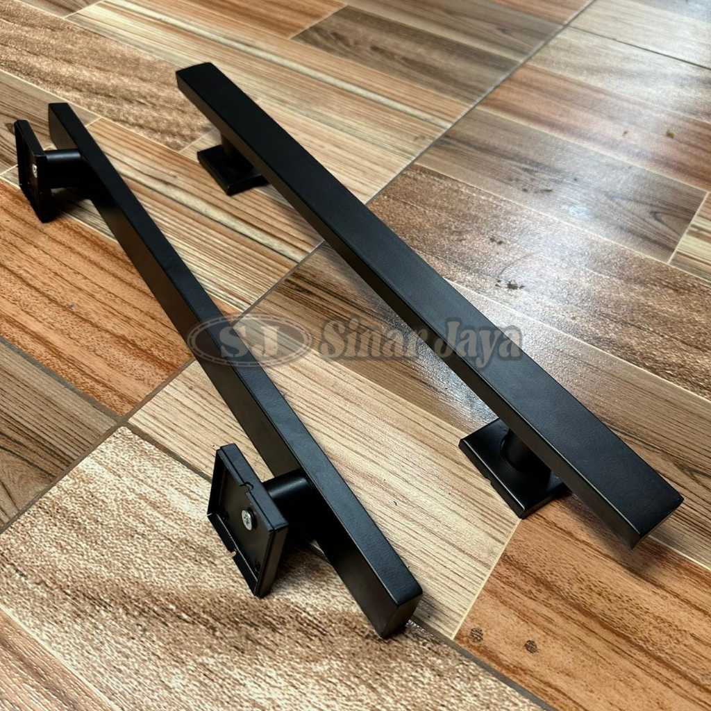 gagang pintu 45cm 60cm handle pintu full hitam poderkoting anti karat hendel pintu stainless
