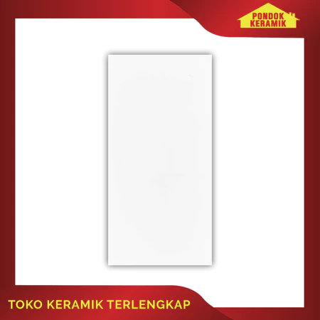 Keramik Dinding Habitat 25x50 Piano Bianco / Keramik Dinding Putih Polos