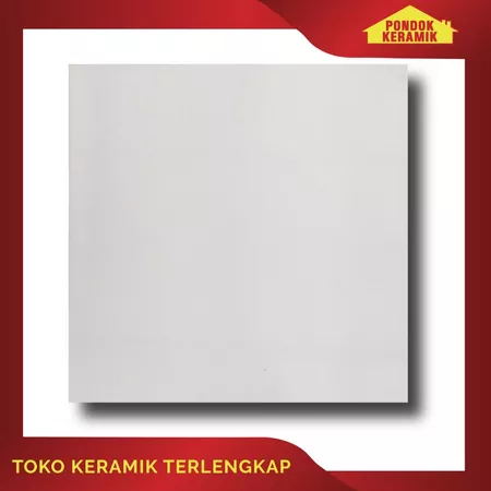 Keramik Lantai Putih Polos Glossy 50x50 Italiana