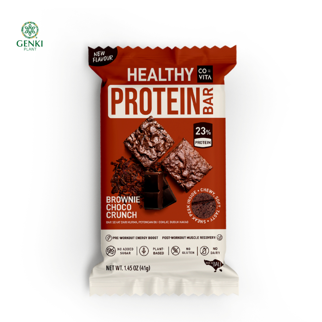 Jual Covita Healthy Protein Bar Brownie Choco Crunch 40 g Shopee Indonesia