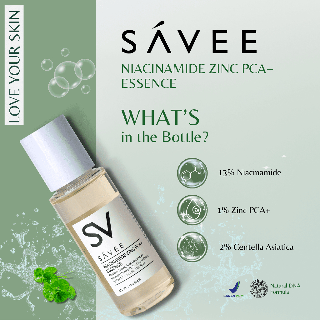 Jual SAVEE Niacinamide Zinc PCA + Essence 60G | Shopee Indonesia