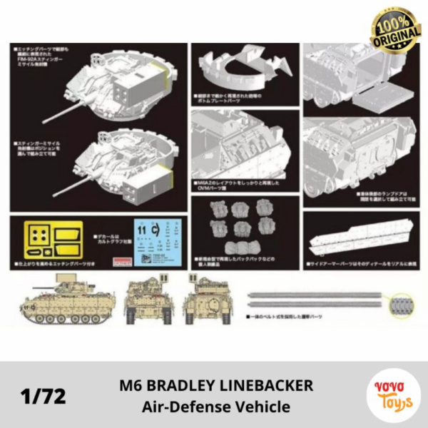 Jual Jual Model Kits Tank M6 BRADLEY LINEBACKER Air-Defense by Dragon 1 ...