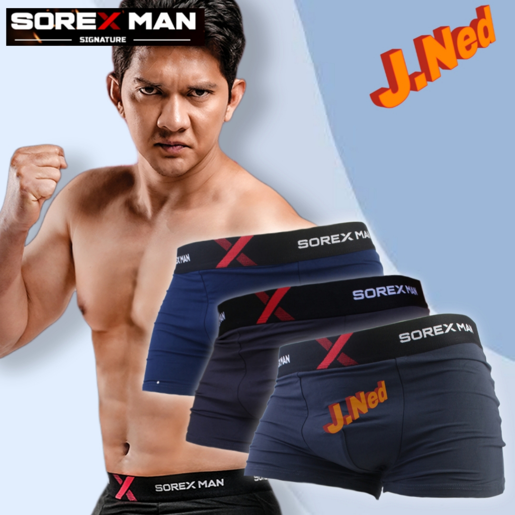 Jual J221 (3-12 Pcs) Sorex Man Celana Dalam Boxer Pria Dewasa dan ...