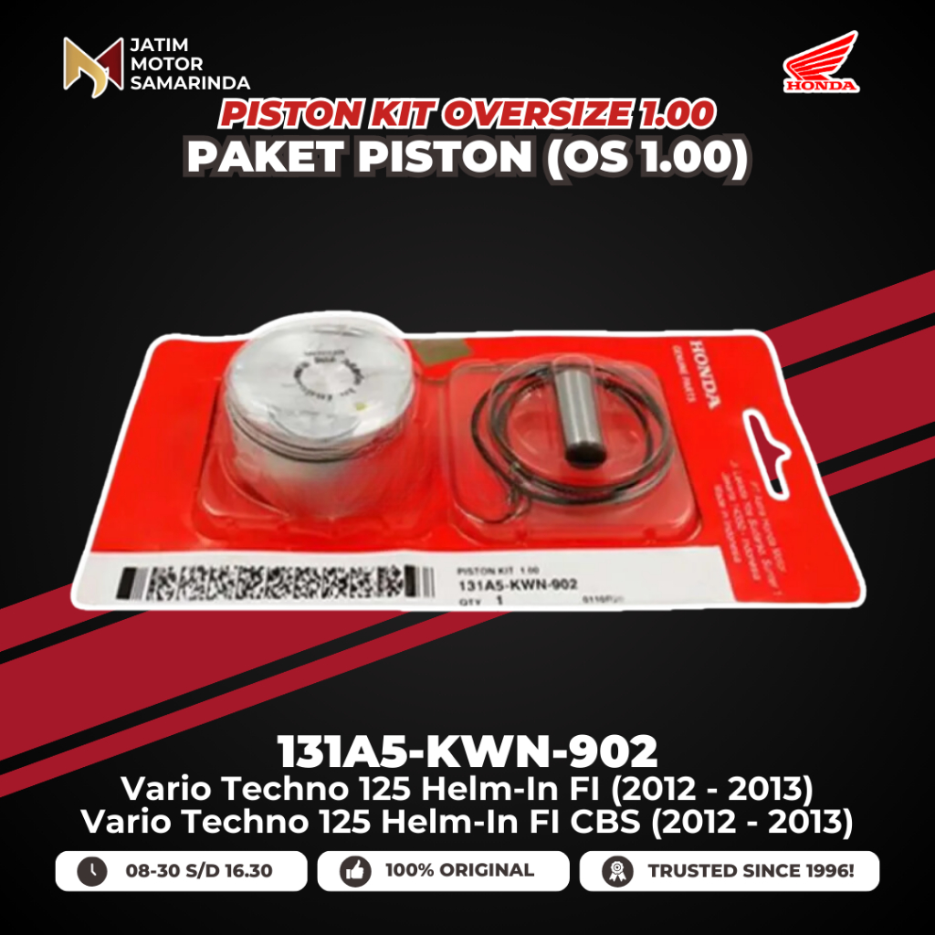Jual Honda AHM Piston Kit 131A5KWN902 KWN OS Oversize 1.00 1 Vario