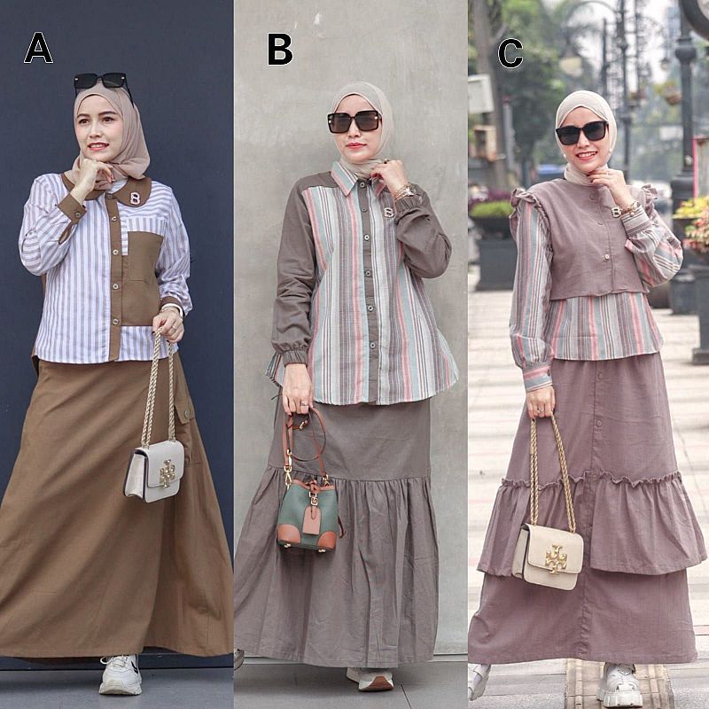 Jual Setelan Rok Muslim Terbaru Original Branded Zalia By Mmaayra ...
