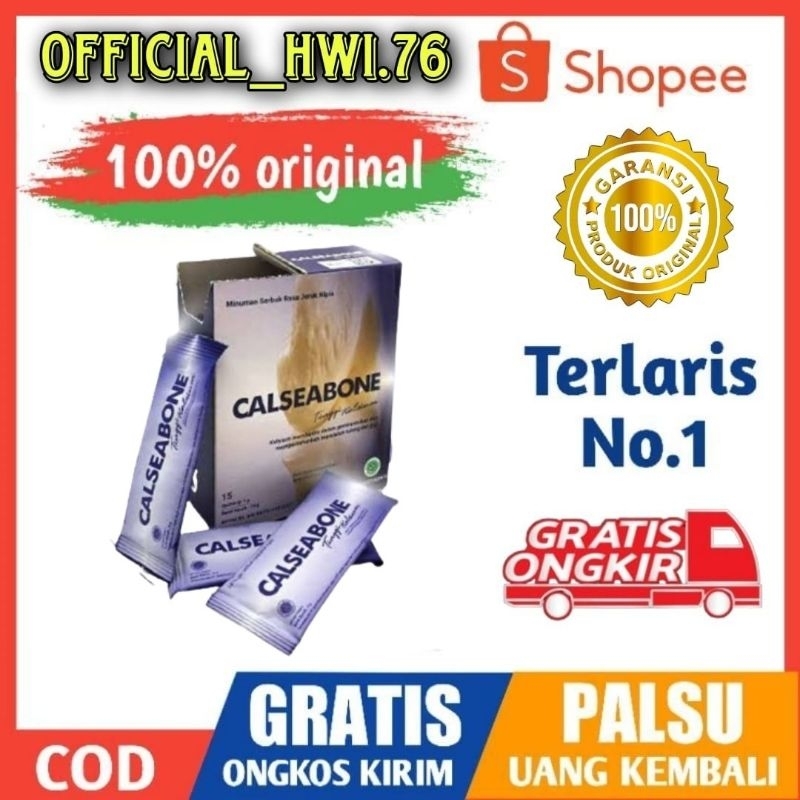 Jual Calseabone HWI Calsea Bone Kalsium Peninggi Badan Original isi 15 ...