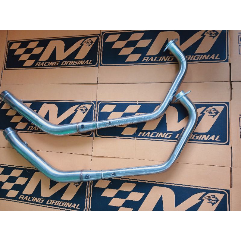 Jual Header Original M1 Racing Leheran Bending Knalpot Vixion R15 Gsx ...
