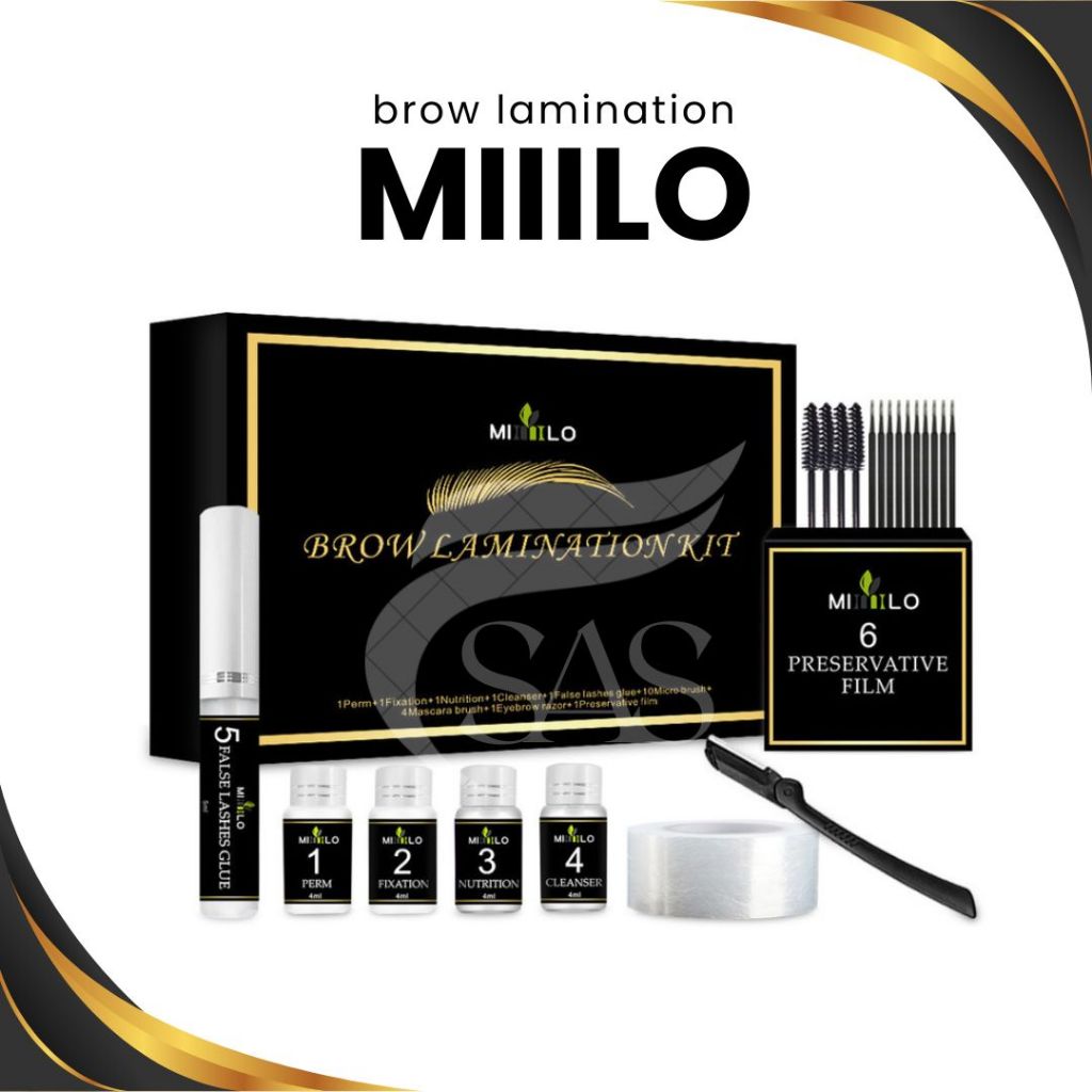 Jual Eyebrow Lamination KIT MILO & eyelash lift set eyebrow ANTI GAGAL