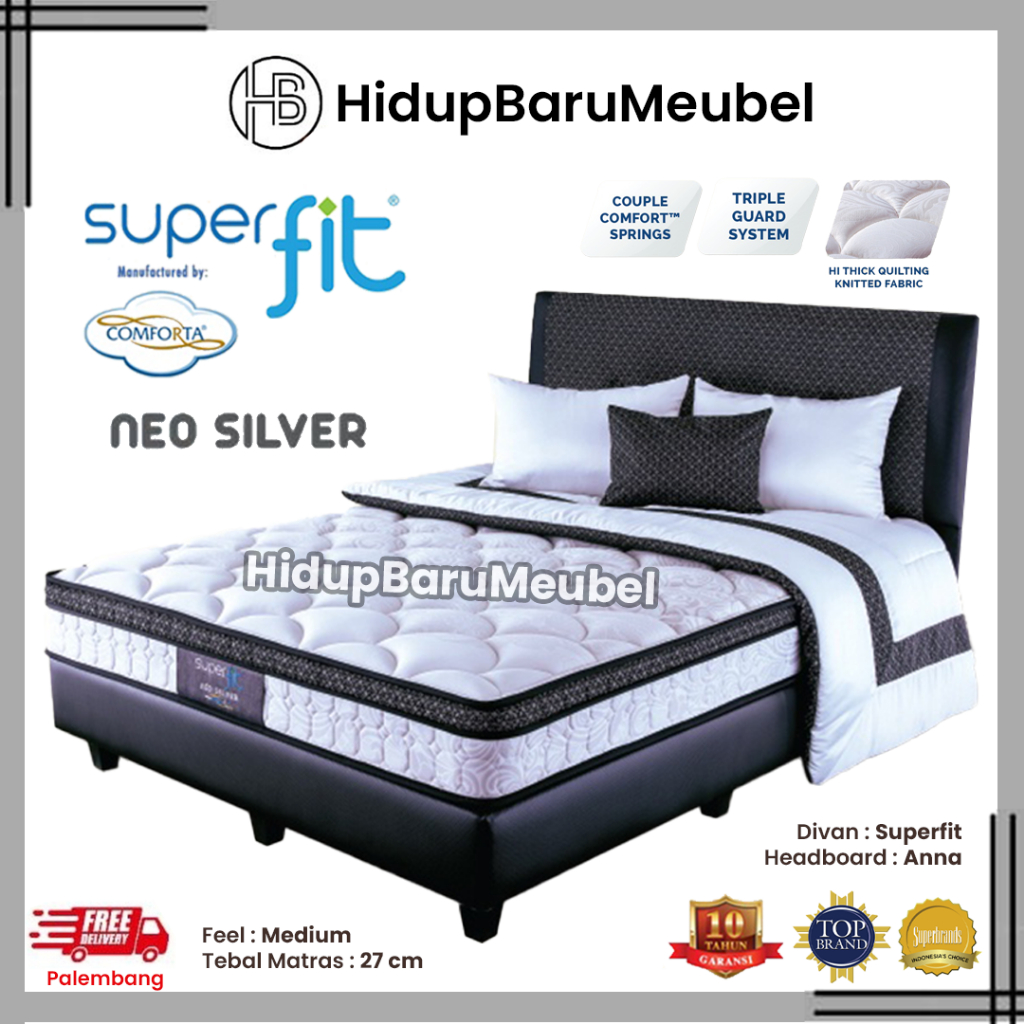Jual Springbed Superfit NEO SILVER by Comforta / Spring Bed Kasur ...