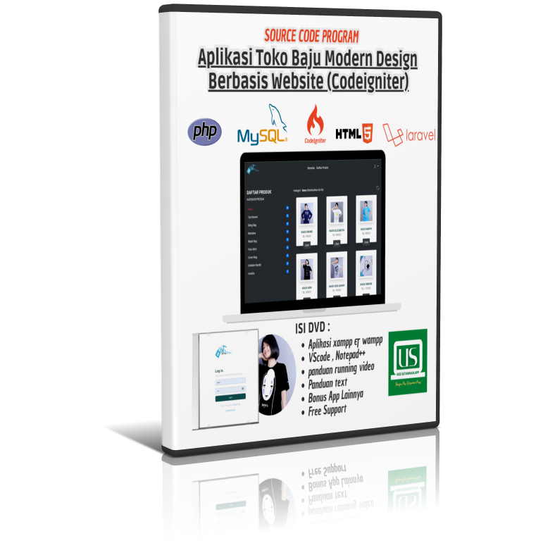 Aplikasi Toko Baju Modern Design Berbasis Website (Codeigniter)