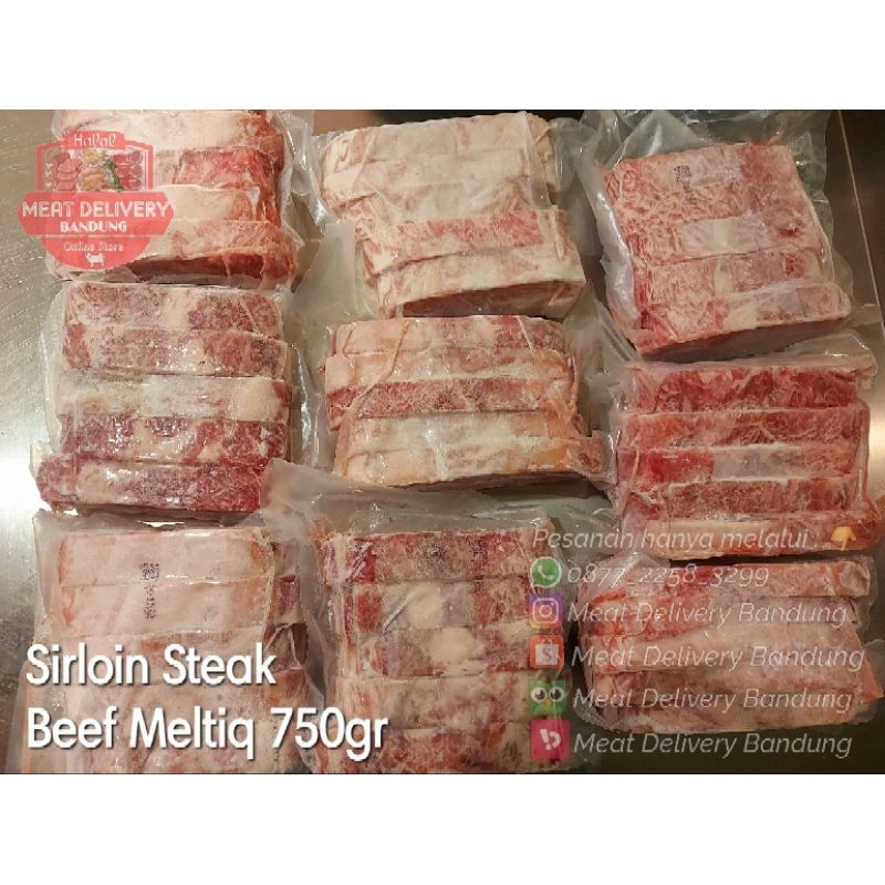 Jual Sirloin Steak Wagyu Beef Meltik 750gr Halal Shopee Indonesia