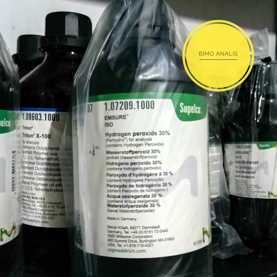 Jual HYDROGEN PEROXIDE 30% 1L Merck 107209 | Hidrogen Peroksida Analis ...