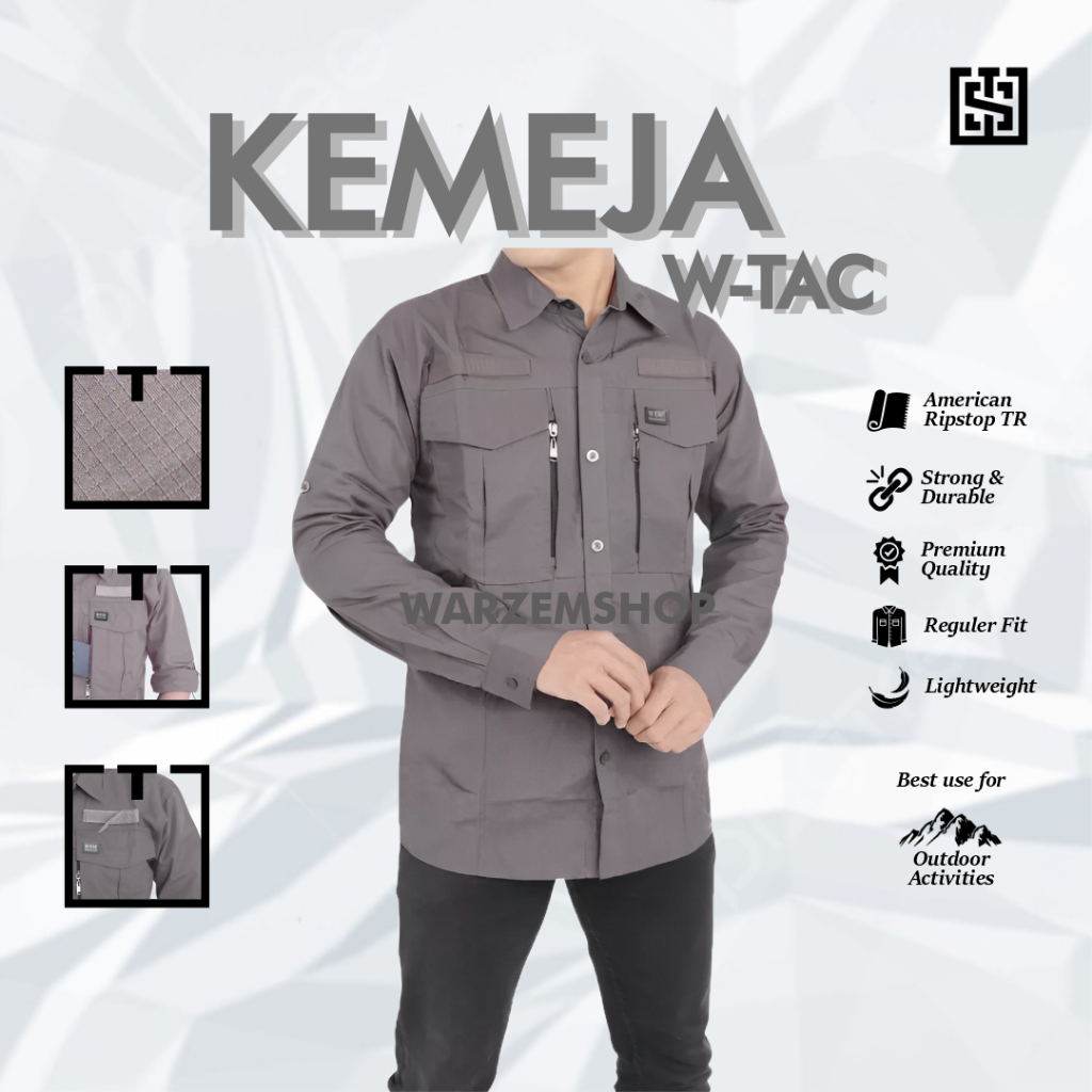 Jual Kemeja Tactical Original W-Tac Lengan Panjang Pria Tactical ...