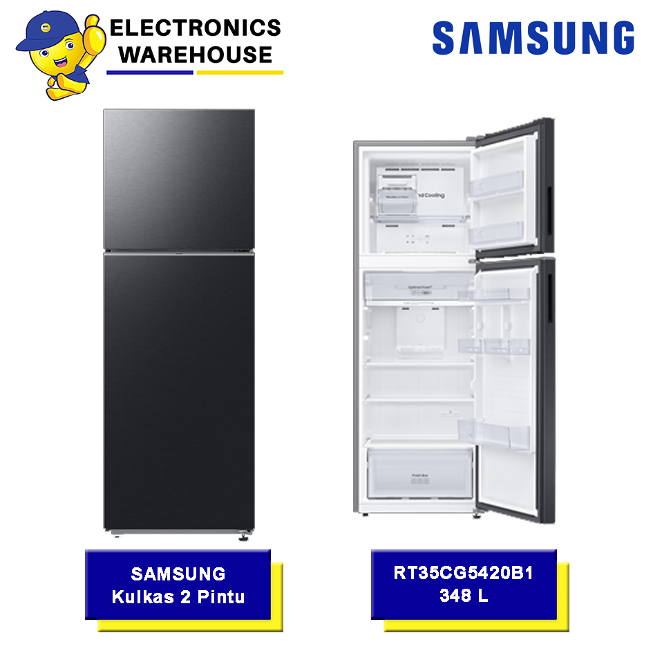 Jual SAMSUNG RT35CG5420B1SE / RT35 Kulkas 2 Pintu w/Ungkep Compartment ...