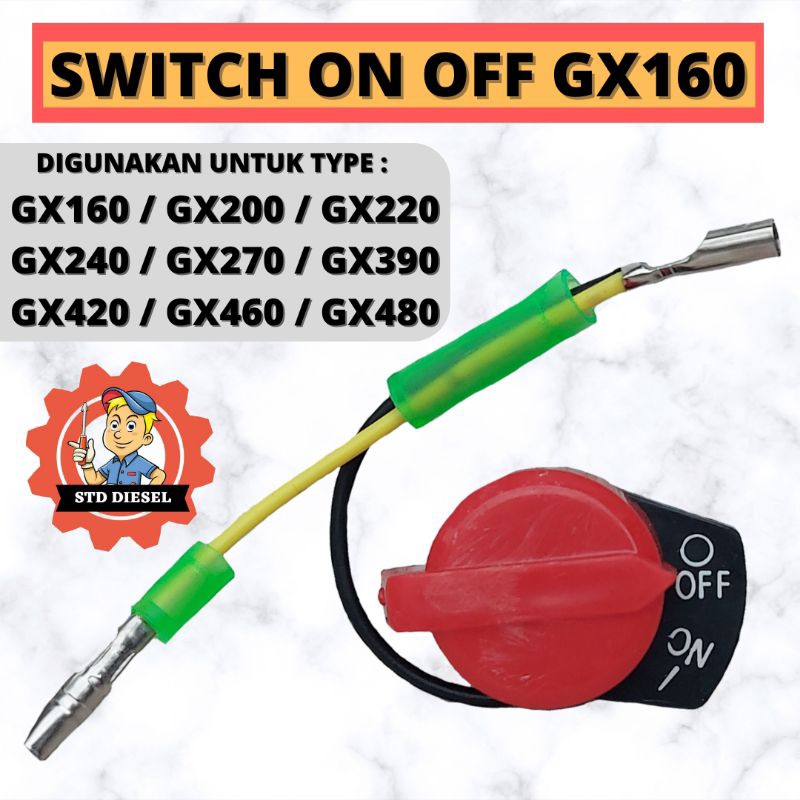 Jual SWITCH ON OFF GX160 GX200 GX240 GX270 GX390 GX420 GX460 GX480 ...