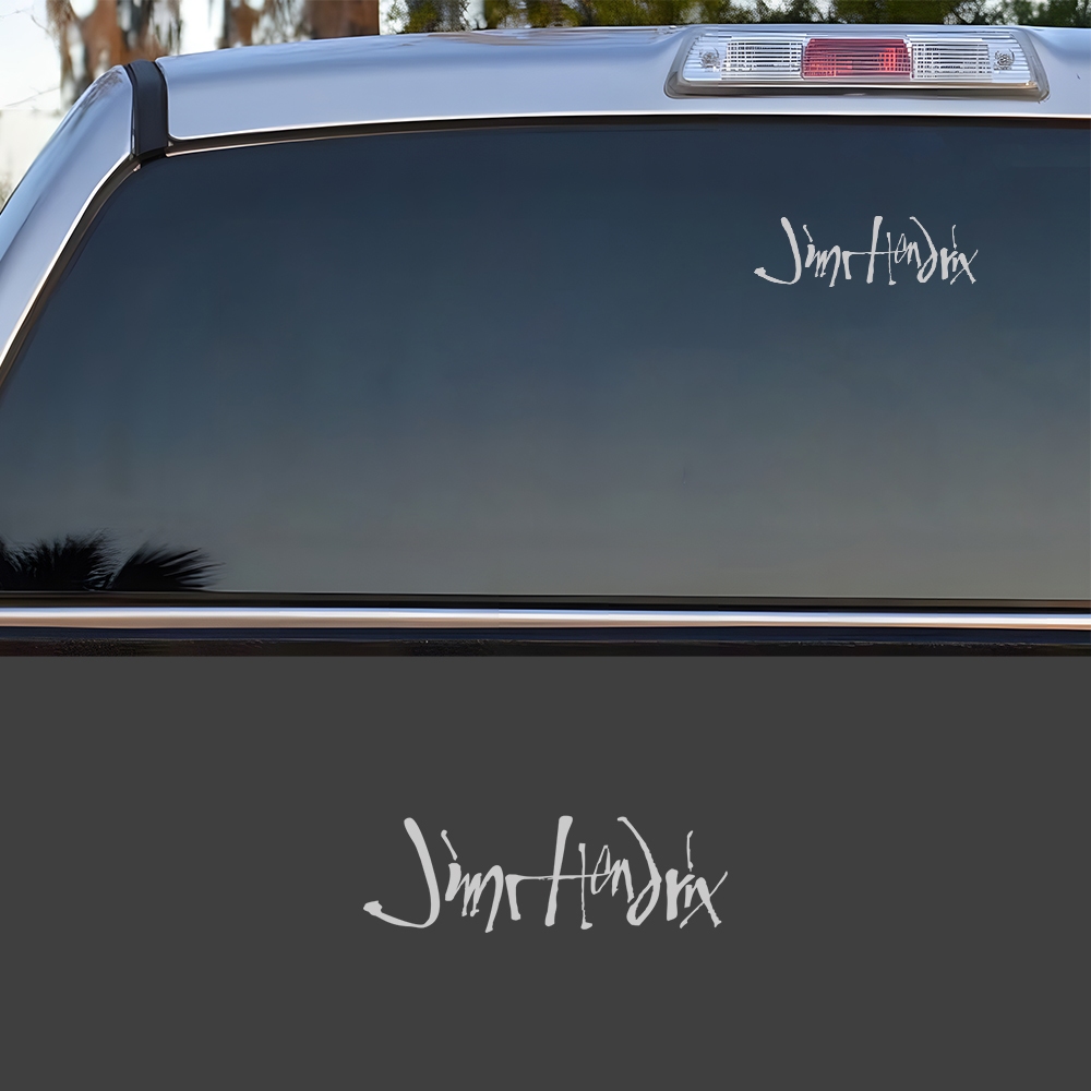 Jual Stiker Kaca Mobil Band Musik Jimi Hendrix Signature Car Decal ...