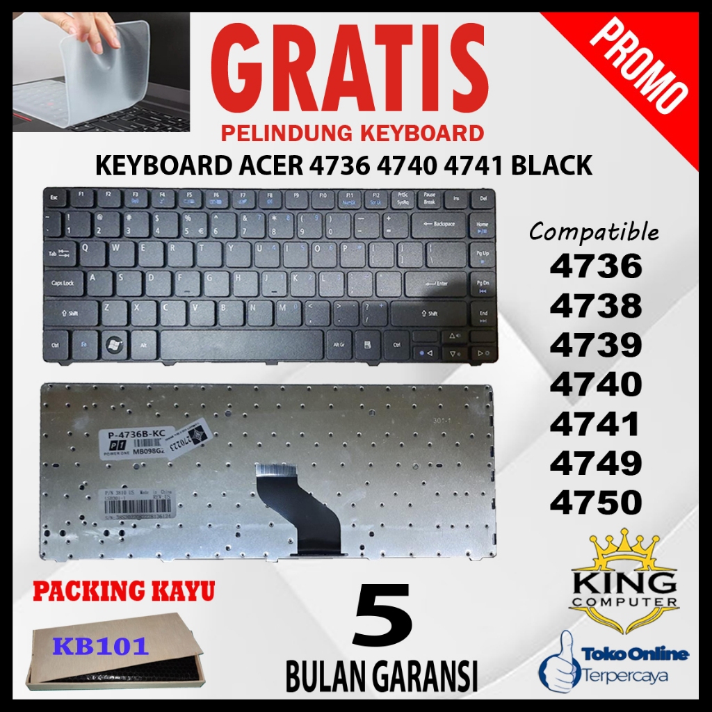 Jual KEYBOARD ACER 4736 4736Z 4735 4739 4741 4740 4738 3810 3810T 4810 ...