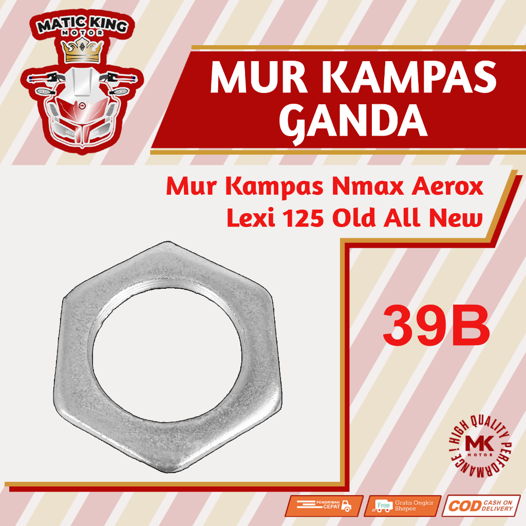 Jual Mur Pulley Puli Puly Kampas Ganda belakang CVT Nmax Aerox Lexi 125 ...